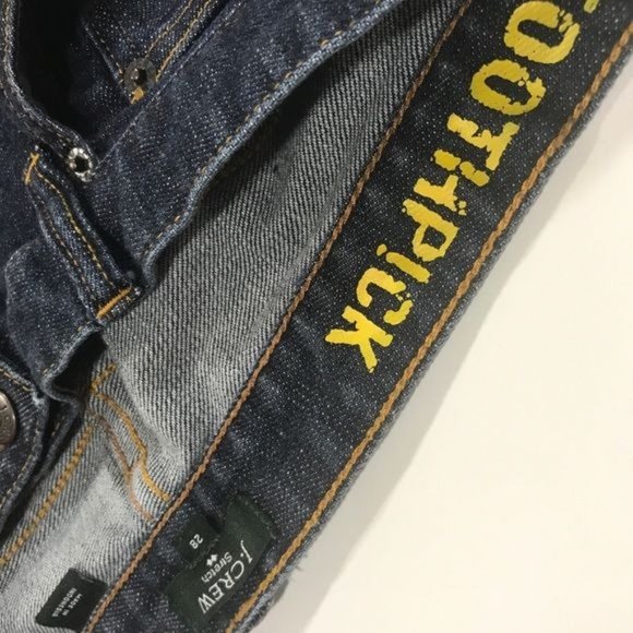 J. CREW Dark Wash Toothpick Ankle Jeans Size 28 - Picture 5 of 7